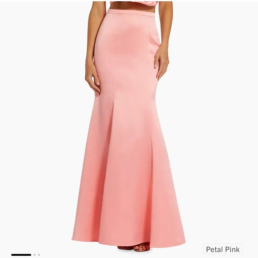MAC DUGGAL BARBIE PINK MERMAID MAXI SKIRT SIZE 2 petal pink